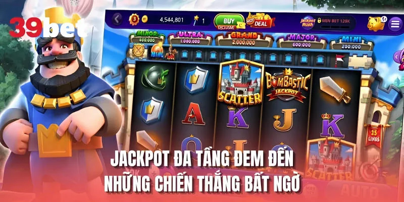 Jackpot đa tầng đem đến những chiến thắng bất ngờ